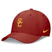 USC Trojans Nike Cardinal SC Interlock Structured Swooshflex Fitted Hat